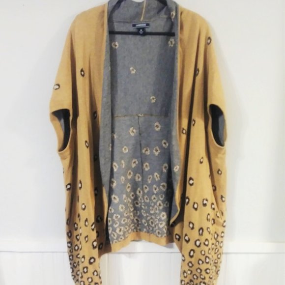 COPY - Land's End Tan Knit Open Cardigan - Picture 1 of 5